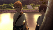 Naoya and Tomohiko head home after school.