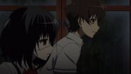 Mei and Kouichi flee.