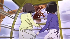 Misaki and Mei are pushed back