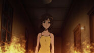 Seperated from her other half, Matsuko tries to find her way out of the burning inn.