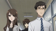 Mikami-sensai and Kubodera-sensei escort Kouichi into his first day of school.