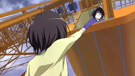 Mei can't raise Misaki up