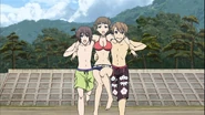 Yuuya and Naoya decide Takako is far too serious...so they throw her in the ocean. On the plus side, they do manage to make her stop scowling.