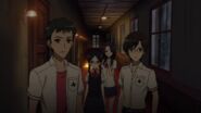 Kenzou and Yukito confront Mei and Kouichi.