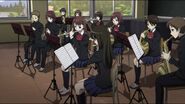 Megumi in the class band.