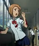 Naomi running into the hallway after Mr. Kubodera's suicide.