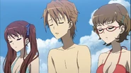Izumi, Naoya, and Takako lose the catching contest.