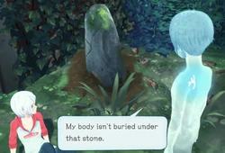 "My body isn't buried under that stone."