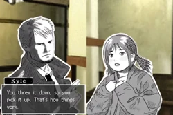 Kyle being strict with Melissa.