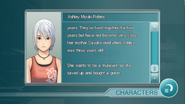 Ashley's profile in the character biographies