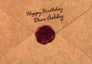 Promotional flyer/birthday card from Japan (Front)