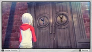 A locked door
