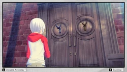 A locked door