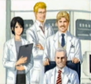 Judd with Sayoko, Richard and Rex, seen in the Wii version