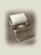 The typewriter used for the order sheet (Chapter 6)