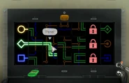 An electric lock puzzle