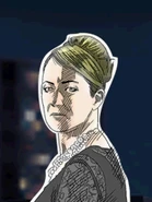 Margaret staring at Hyde