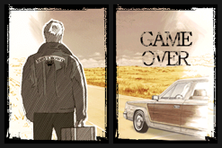 The Game Over screen of Hotel Dusk