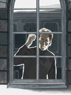 Signalling for Frank and his team to infiltrate the hotel