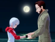 Ashley and Richard on the shore