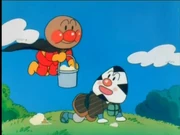 Omusubiman thanking  for saving him