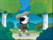 Omusubiman hears a shriek from 