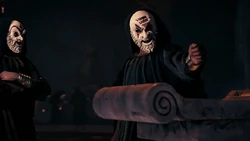 Hermippos bietet dem Kult sein Blut als Opfergabe