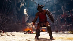 Belos kämpft in der Arena