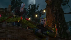 Gaunter gibt Geralt einen Rat
