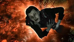 Abigail wird in die Hölle hinabgezogen