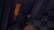 Frollo innerhalb der Notre Dame.