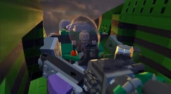 Luthor verlässt das Cockpit