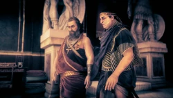 Eudoros bespricht sich mit Potheinos