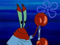 Die Reaktionsgesichter von Herrn Krabs