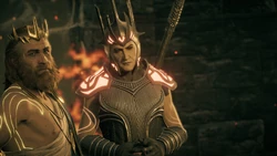 Hades mit seinem Bruder Poseidon