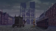 Frollo erscheint morgens zum Dienst.