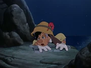 Pinocchio entkommt nur knapp der Vergnügungsinsel, ohne das der Kutscher etwas mitbekommt.