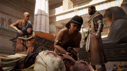 Taharqas Familie findet seine Leiche