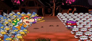 Bowser stellt sich Crucillus