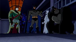 Manta mit Owlman und seinen Verbündeten