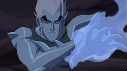 Icicle friert Blue Beetle ein