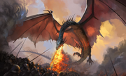 Balerion verbrennt Aegons Feinde