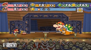 Der erste Kampf mit Bowser