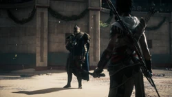 Septimius steht Aya gegenüber