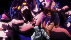 Cool Ice attackiert Polnareff erneut