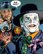 "Wenn du schon gehen musst, dann mit einem Lächeln!" - Joker im Comic zum Film (Text: Dennis O'Neil, Zeichnungen: Jerry Ordway)