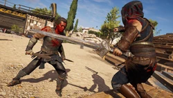 Megakreon bekämpft Dareios und Kassandra