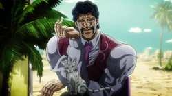 D'Arby mit seiner Katze