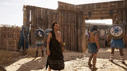 Ptolemaios als Anführer von Messara