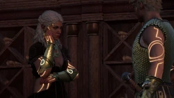 Hekate spricht mit Hermes